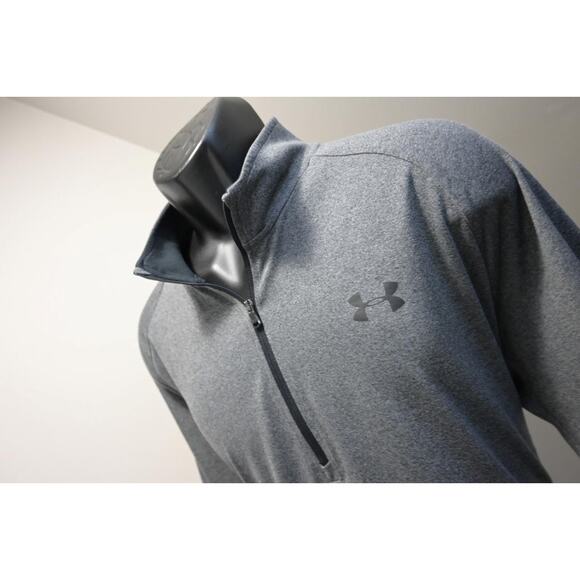 Under Armour 1/4 Zip Jacket Golf Gray Athletic Light Weight Mens Size XL - Picture 1 of 7